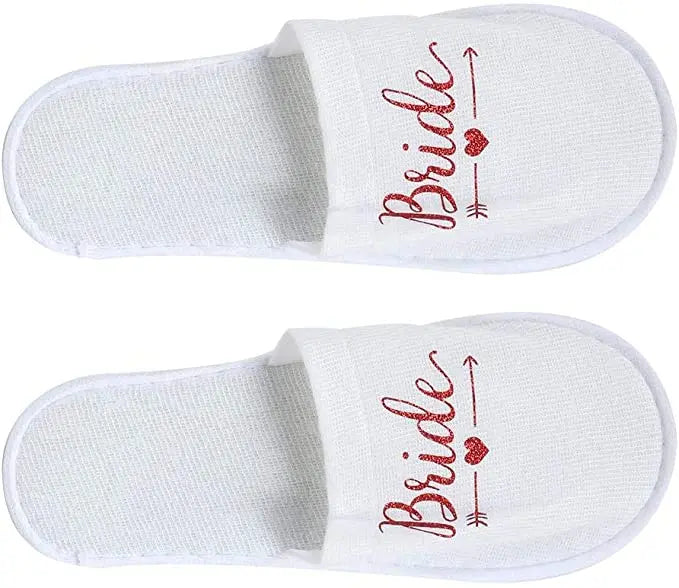 4pc set of bride robe eyemask slippers sash bridesmaid kimono wedding bridal party Bachelorette bathrobe getting ready robes