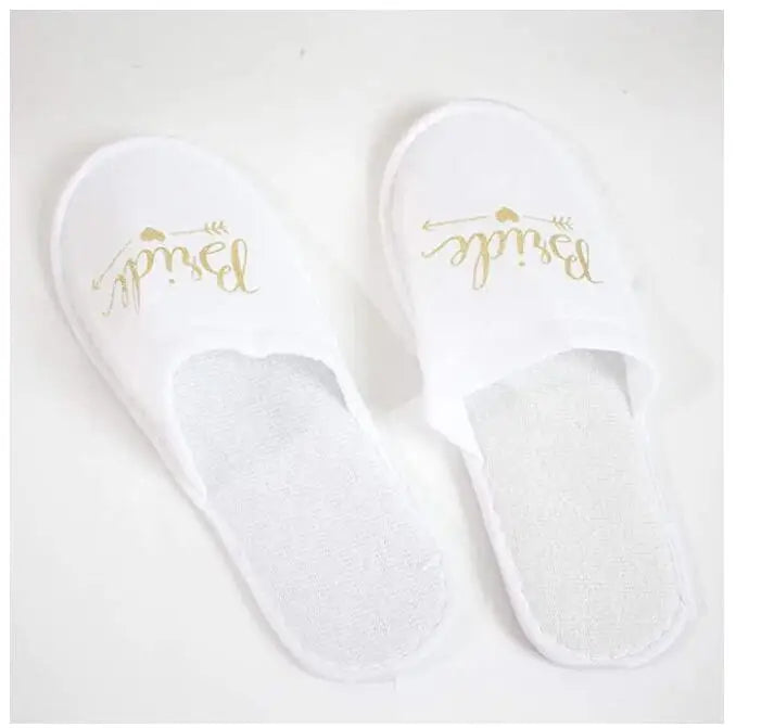 4pc set of bride robe eyemask slippers sash bridesmaid kimono wedding bridal party Bachelorette bathrobe getting ready robes