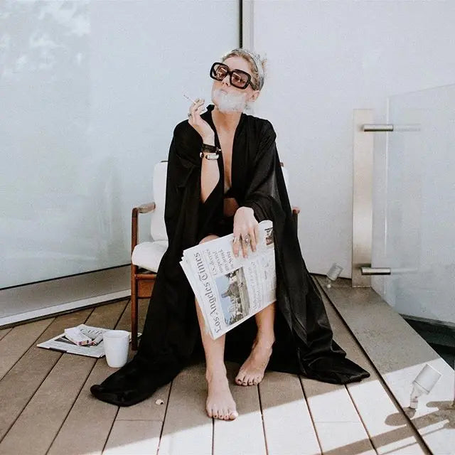 2019 New Solid Robes Women Black Red Long Sleeve Nightgown Ladies Girls Silk Satin Smooth Spring Lace Sleepwear Female Bathrobe