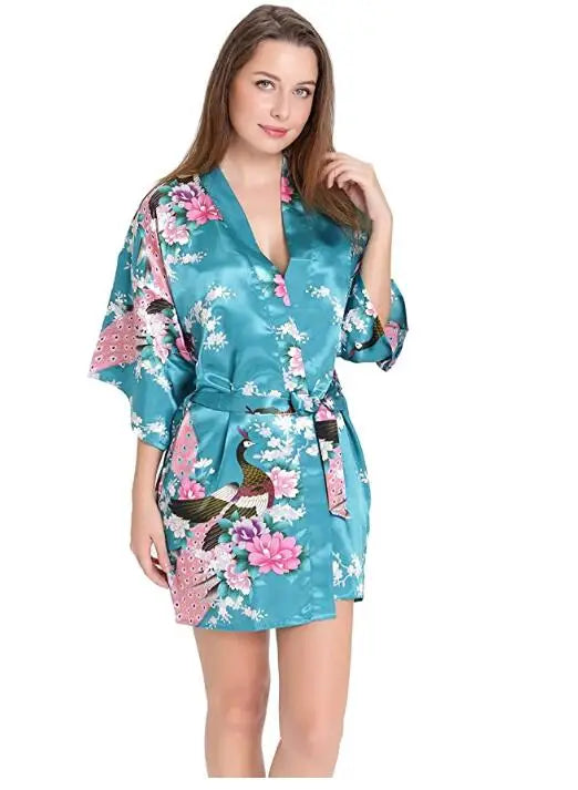 Rayon Robes Women Nightwear Flower Home Clothes Intimate Lingerie Casual Kimono Bath Gown Lady Sexy Night Dress Oversize 3XL