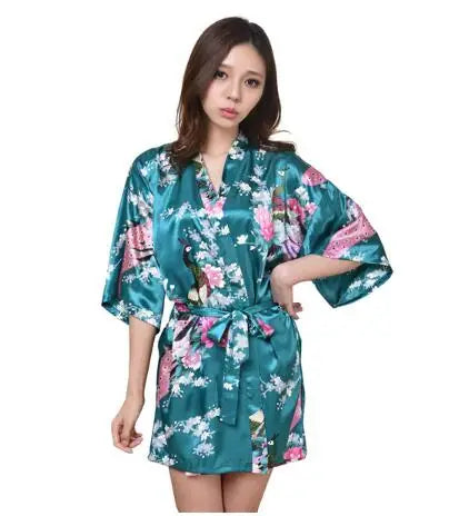 Rayon Robes Women Nightwear Flower Home Clothes Intimate Lingerie Casual Kimono Bath Gown Lady Sexy Night Dress Oversize 3XL
