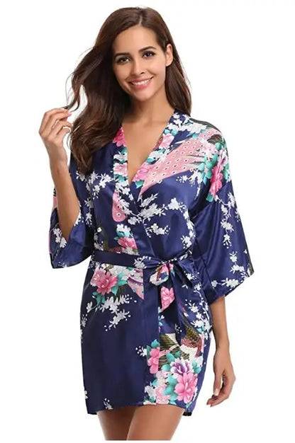 Rayon Robes Women Nightwear Flower Home Clothes Intimate Lingerie Casual Kimono Bath Gown Lady Sexy Night Dress Oversize 3XL