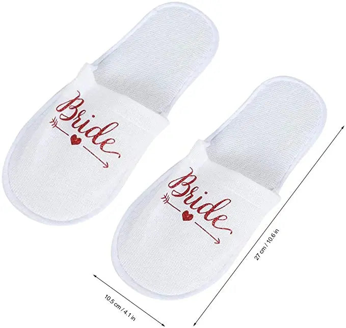 4pc set of bride robe eyemask slippers sash bridesmaid kimono wedding bridal party Bachelorette bathrobe getting ready robes