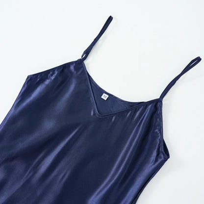 Women's Solid Nightgown Simple and Comfortable Silky Smooth Skin Friendly Available in Various Colors for a Good Night S Sleep