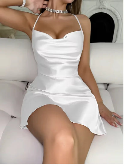 Women's Solid Nightgown Simple and Comfortable Silky Smooth Skin Friendly Available in Various Colors for a Good Night S Sleep